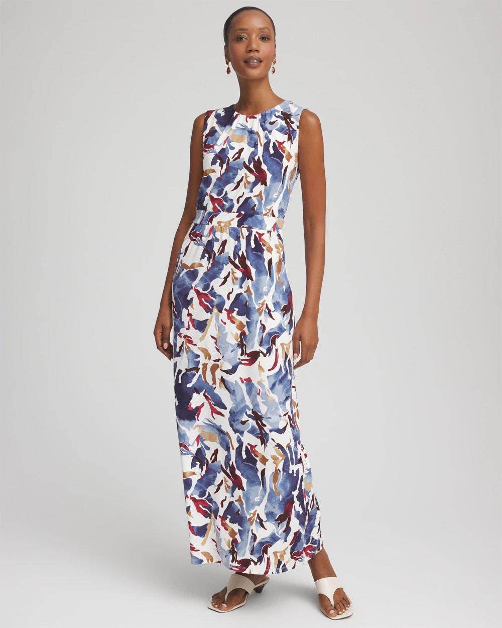 Chico's Knit Woven Mix Maxi Dress at MarketFair Shoppes in